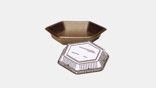 Carry Out Plate with Attached Top, 200 case